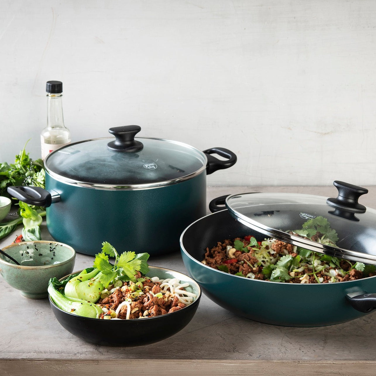 GREENPAN GREENCHEF 24CM4.9L CASSEROLE 2