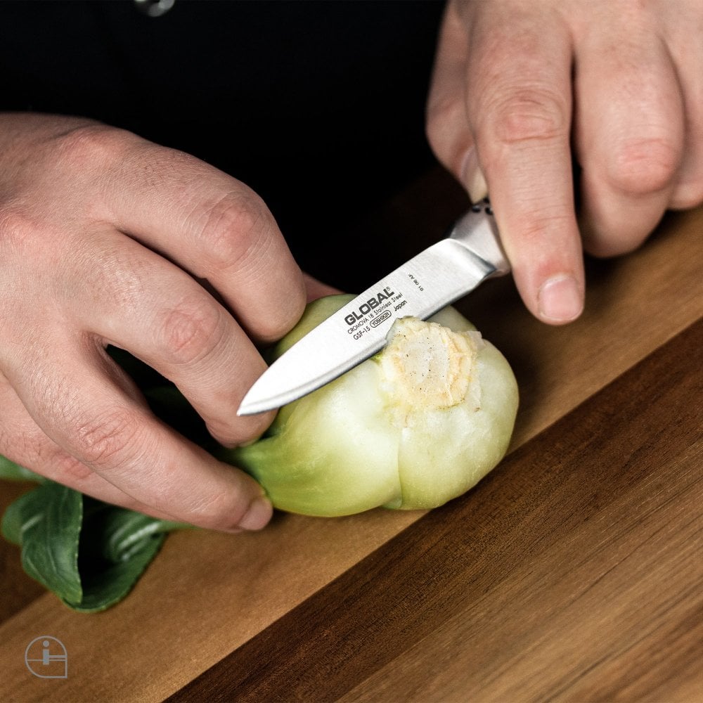 Global Peeling Knife, Plain, Pointed, 8 CM, GSF-15