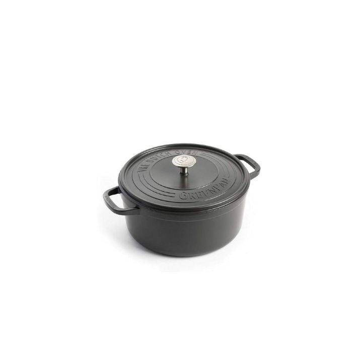 Nồi hầm Greenpan Featherweights 22cm có nắp - Nâu đen