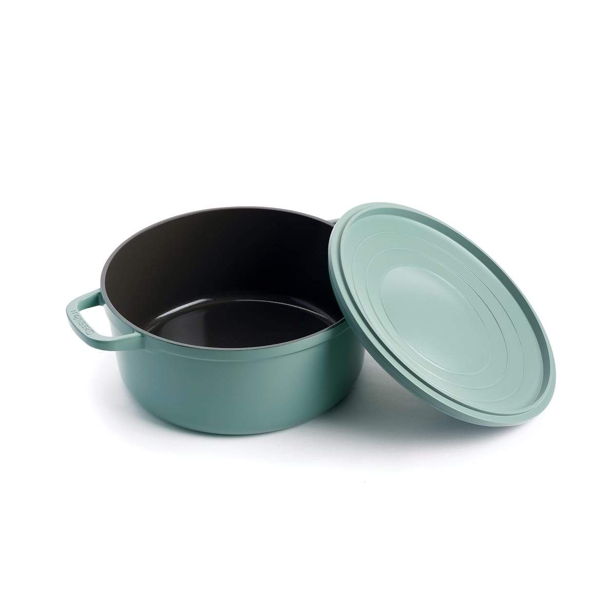 Greenpan Featherweights 24cm Casserole with Lid- Smokey Sky Blue
