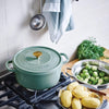 Greenpan Featherweights 24cm Casserole with Lid- Smokey Sky Blue