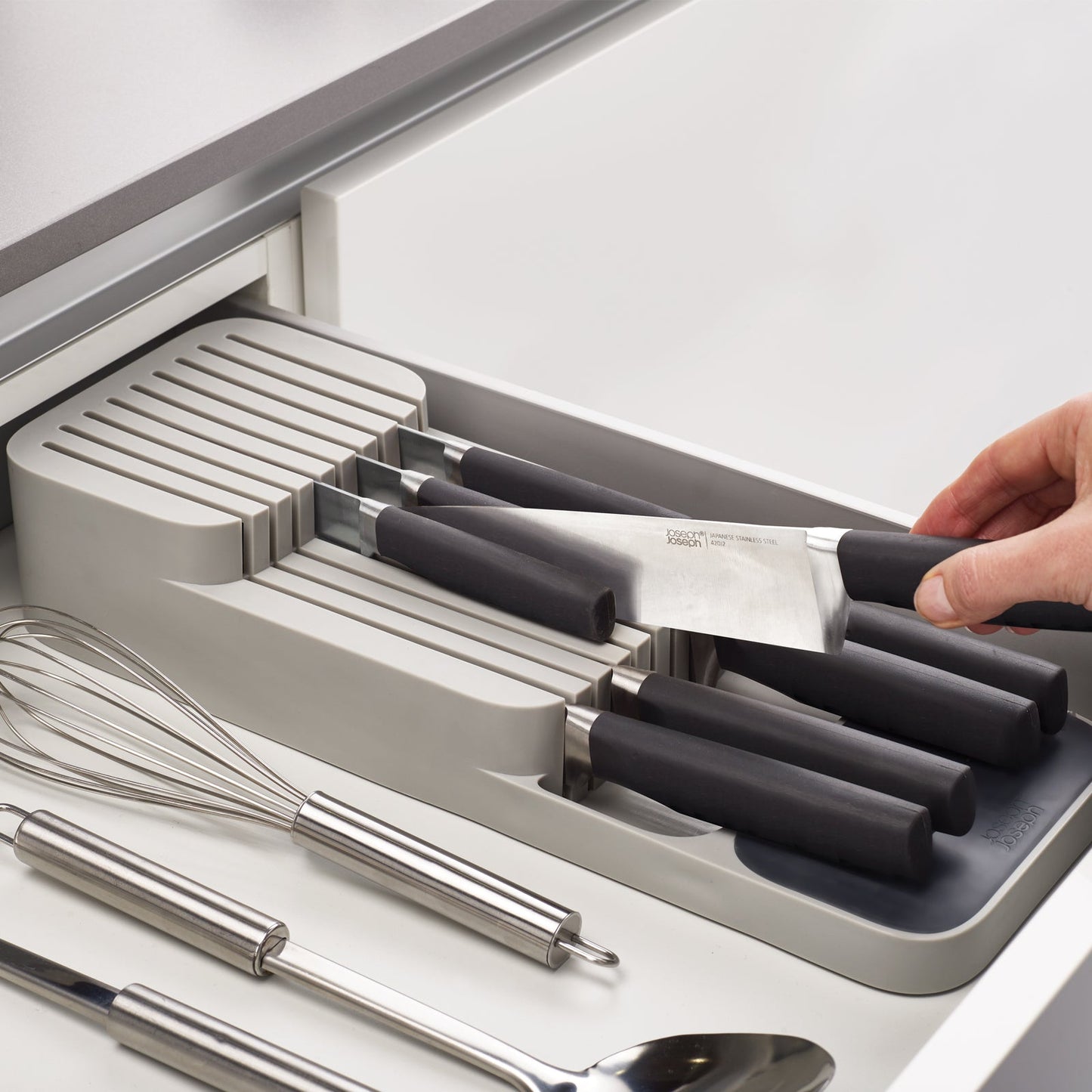 Joseph Joseph DrawerStore™ Grey Compact Knife Organiser
