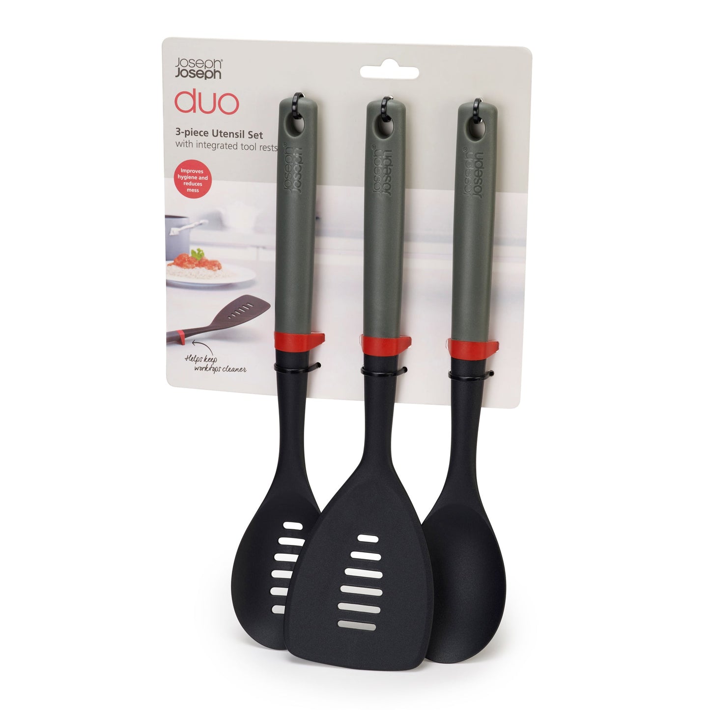 Joseph Joseph Duo 3-Piece Utensil Set (Elevate)
