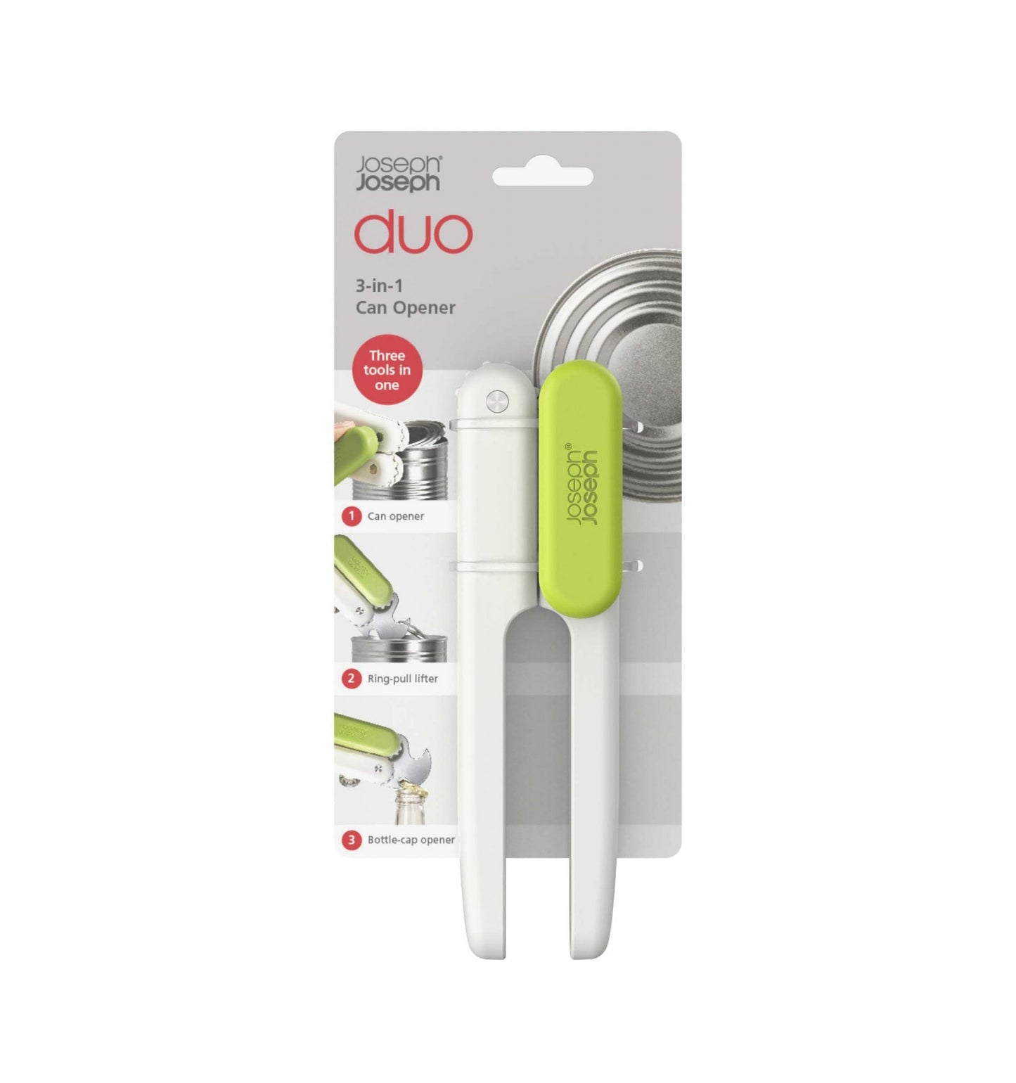 Joseph Joseph Duo 3-in-1 Can Opener (WhiteGreen)