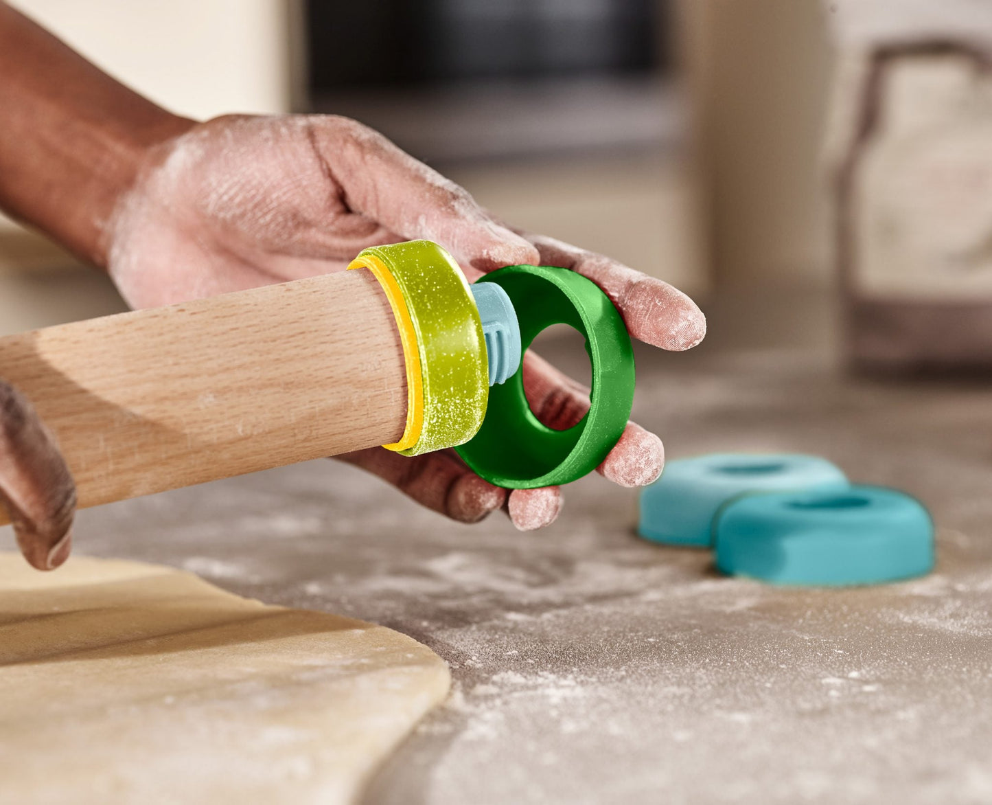 Joseph Joseph Duo Adjustable Rolling Pin (Opal)