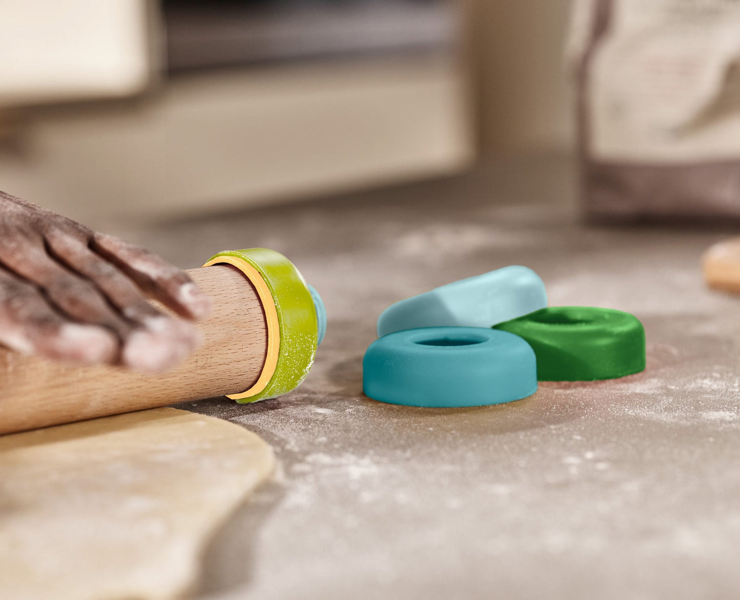 Joseph Joseph Duo Adjustable Rolling Pin (Opal)