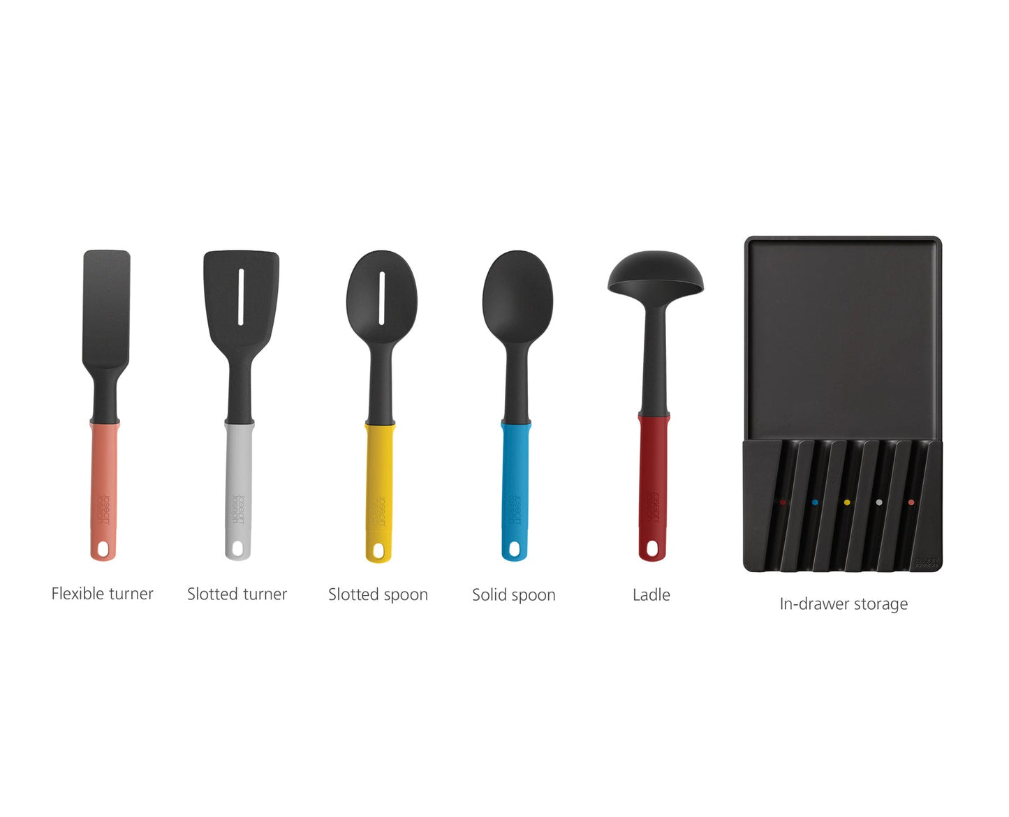Joseph Joseph Elevate 10-piece Multicolour In-drawer Knife & Utensil Set