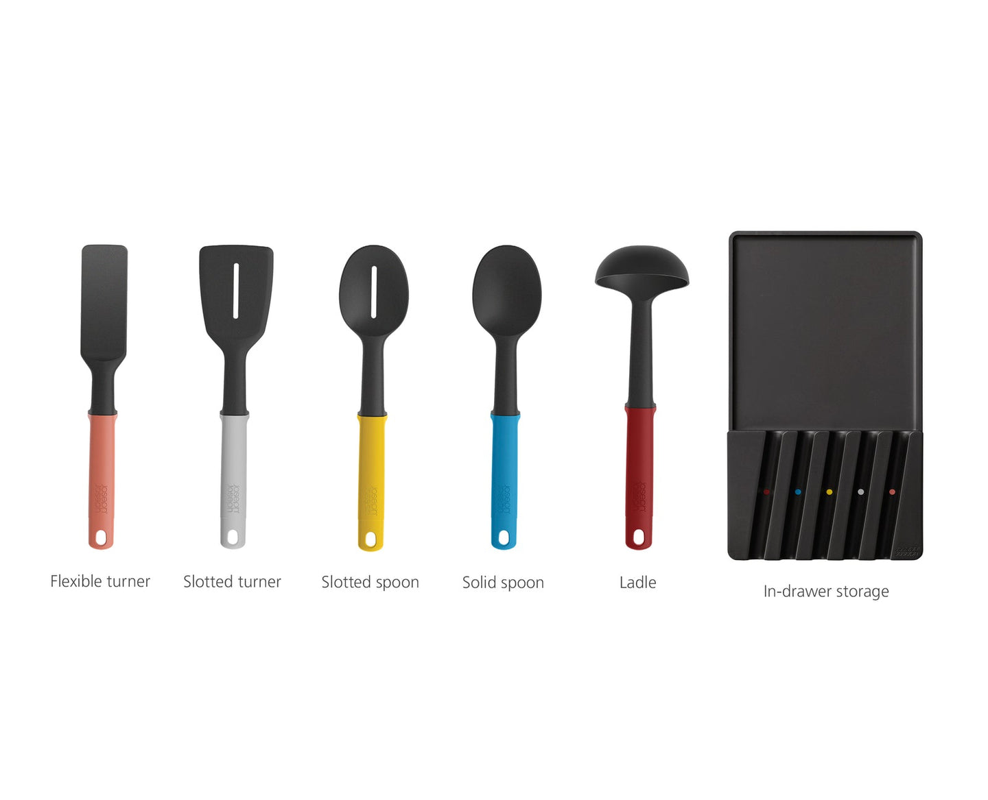 Joseph Joseph Elevate 10-piece Multicolour In-drawer Knife & Utensil Set