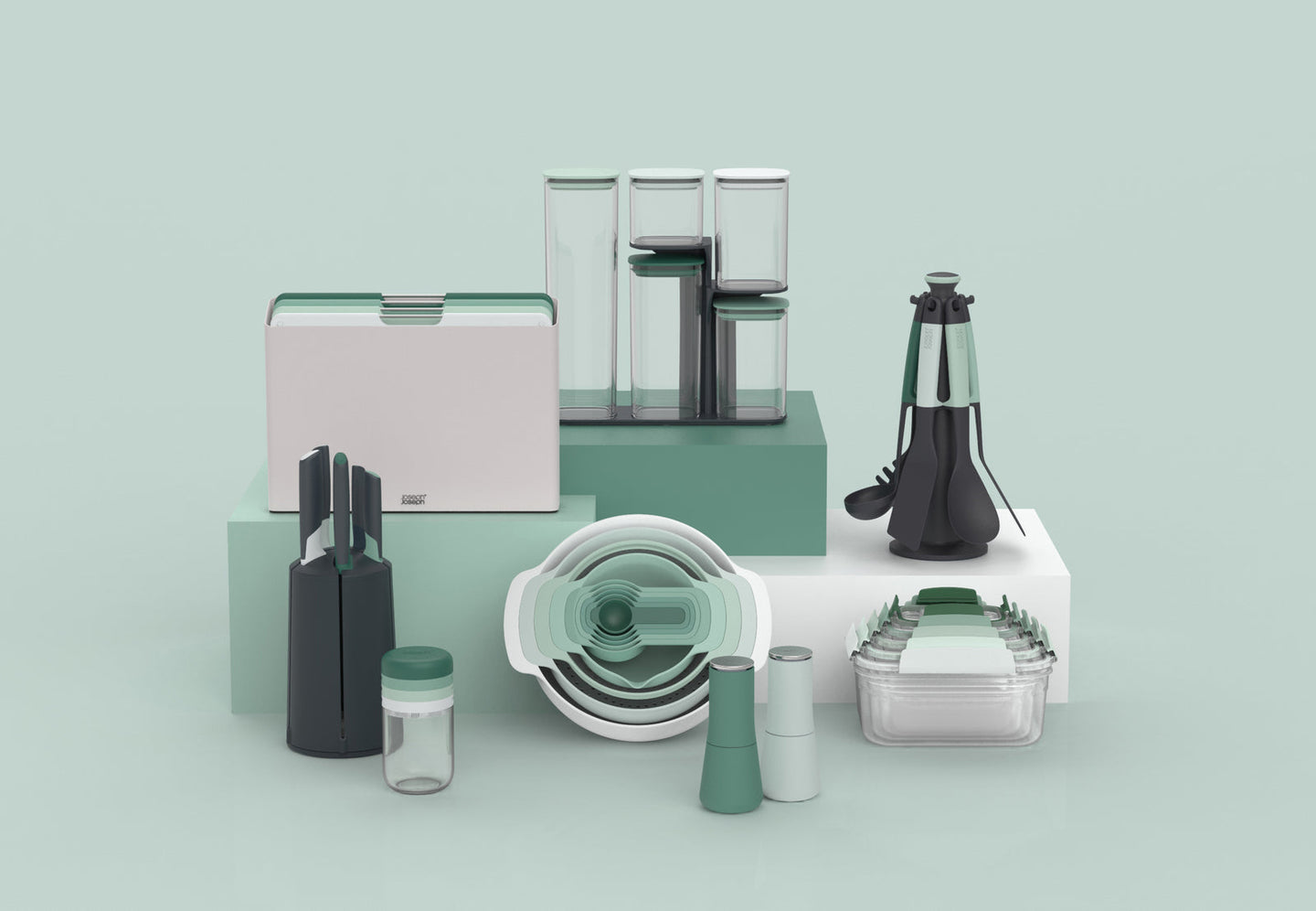 Joseph Joseph Elevate™ 6-piece Blue Utensil Set - Sage Editions