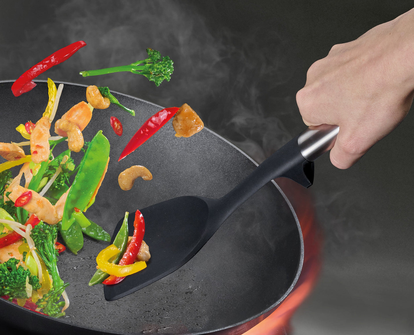 Joseph Joseph Elevate™ Fusion 5-piece Stainless-steel Utensil Set with Compact Stand