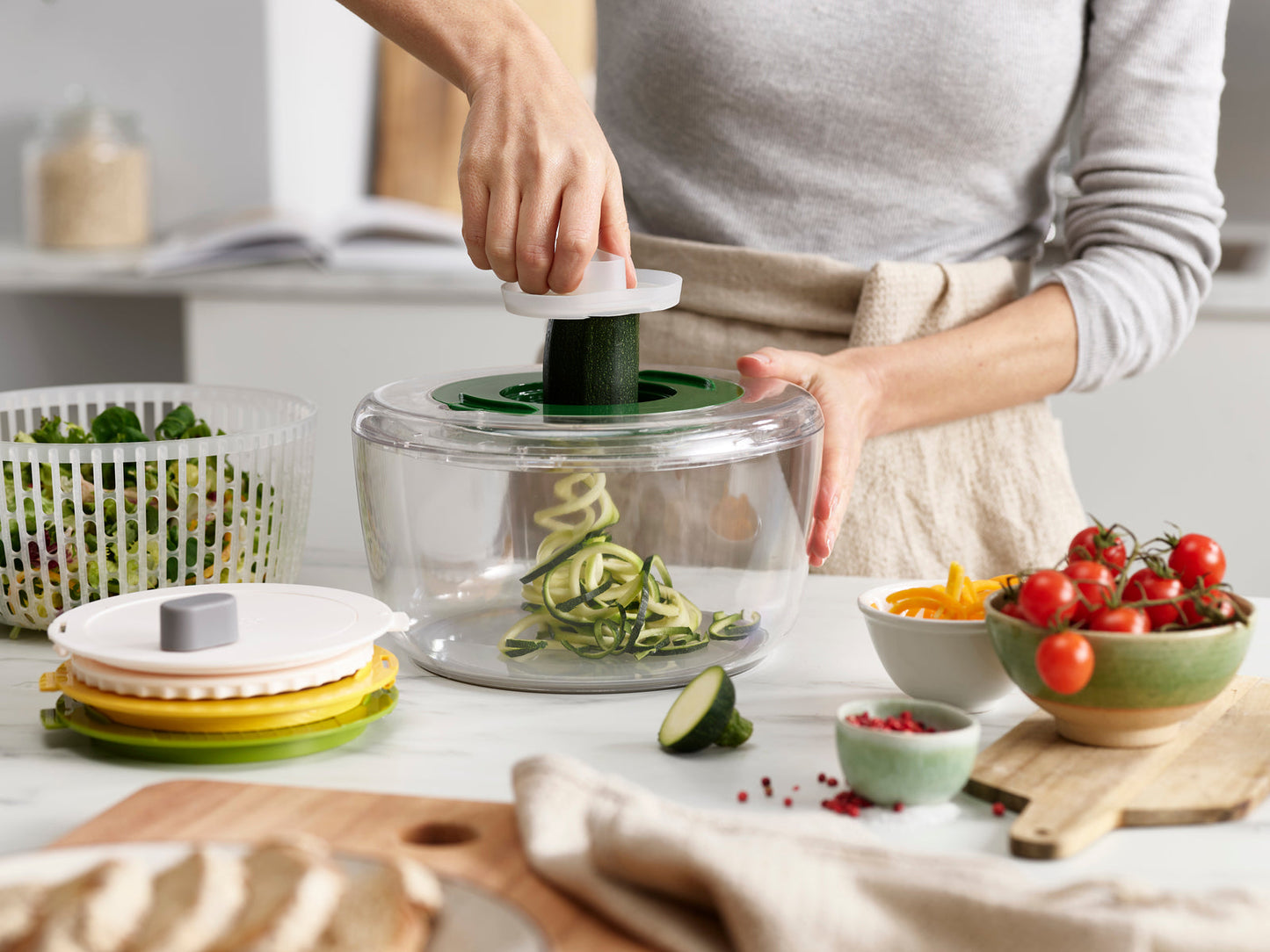 Joseph Joseph Multi-Prep™ 4-piece Multicolour Salad Preparation Set