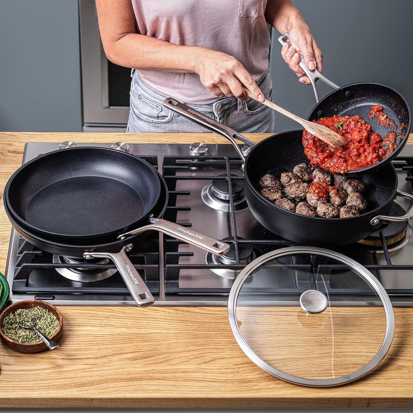 KitchenAid Forged Hardened Aluminum Ceramic 24cm Frying Pan