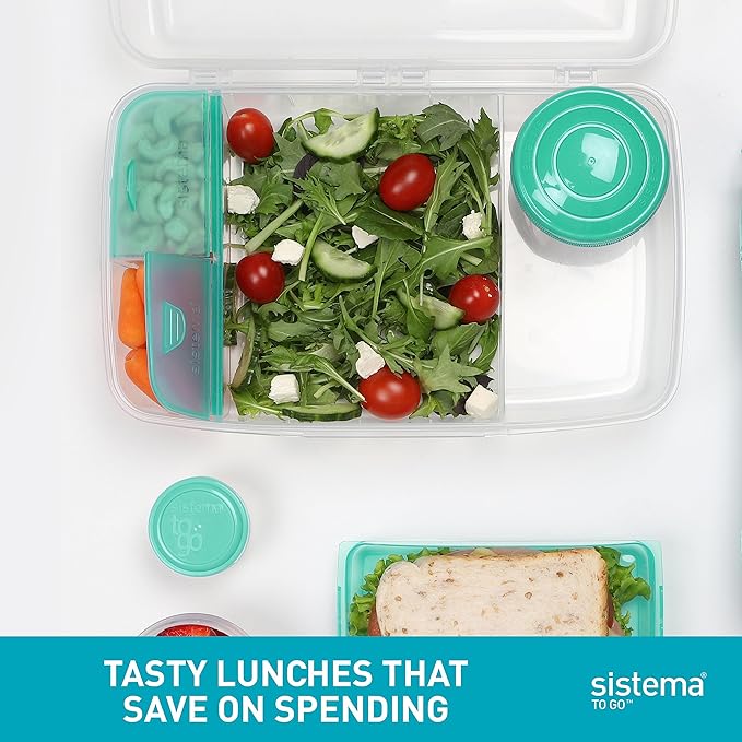Sistema 1.76 Bento Box To Go- Minty Teal