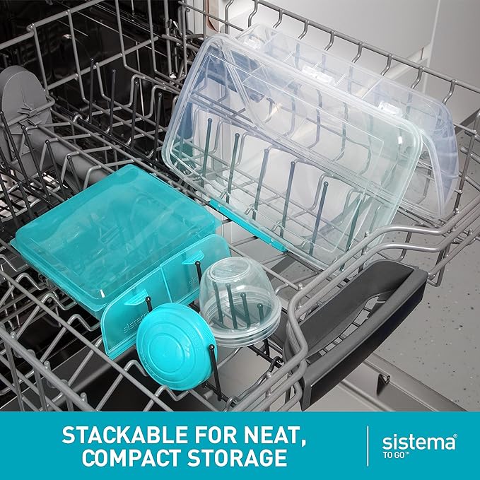 Sistema 1.76 Bento Box To Go- Minty Teal