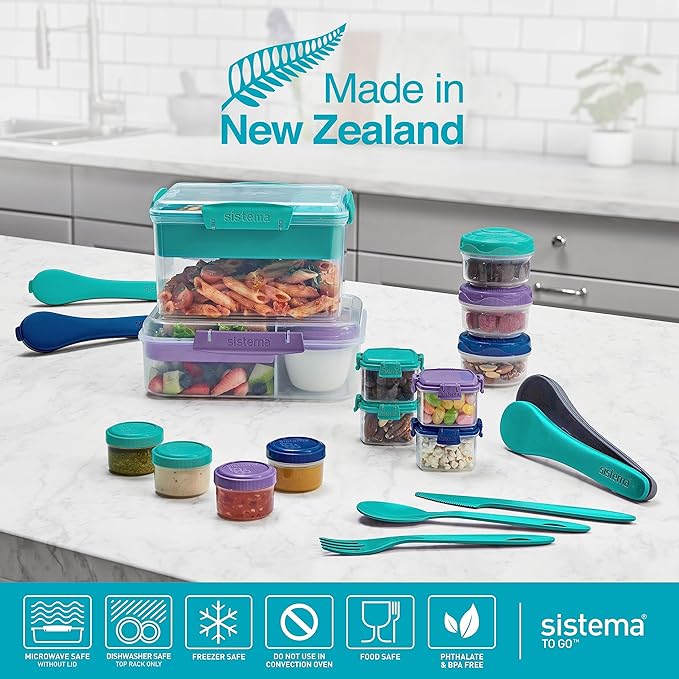 Sistema 1.76 Bento Box To Go- Minty Teal
