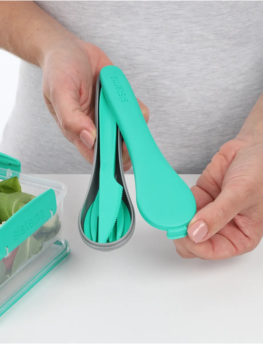 Sistema TO GO CUTLERY SET- minty teal