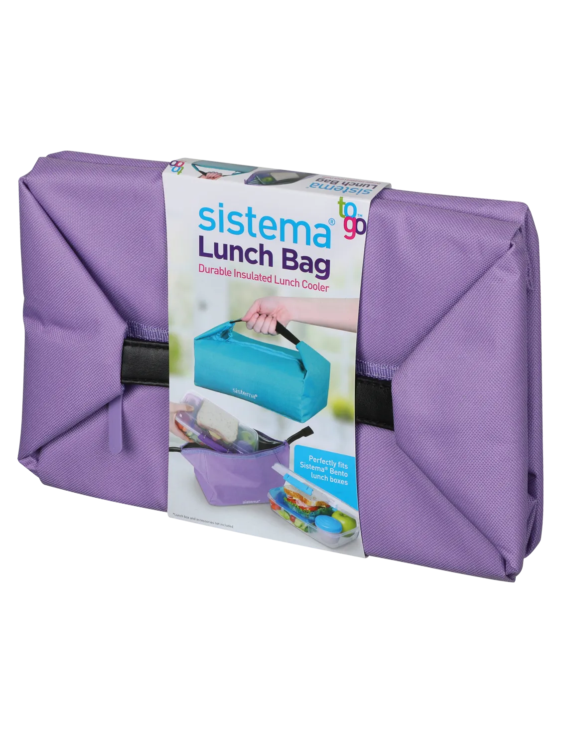 Sistema To Go Bento Lunch Bag- Purple