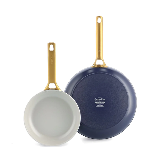 Chảo rán Greenpan Padova 26cm - Xanh dương viền vàng