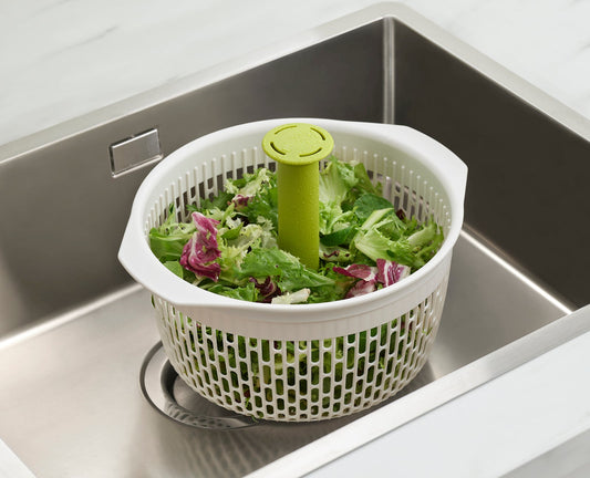 Joseph Joseph Spindola™ Green In-sink Salad-spinning Colander