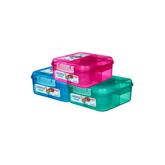Sistema 1.25L Bento Cube With Yogurt Pot