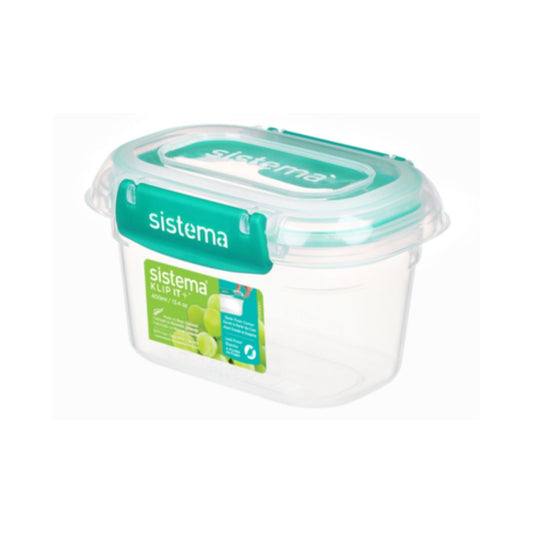 Sistema KLIP IT PLUS MINTY TEAL 400ML RECTANGLE TRI 2